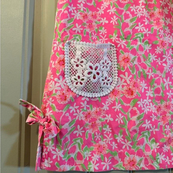 LILY PULITZER Girls Floral Vibrant Printed Shift Dress Size 7 - Picture 2 of 7